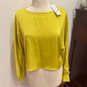 Strut and Bolt Women's Yellow Blouse NWT Sz Large